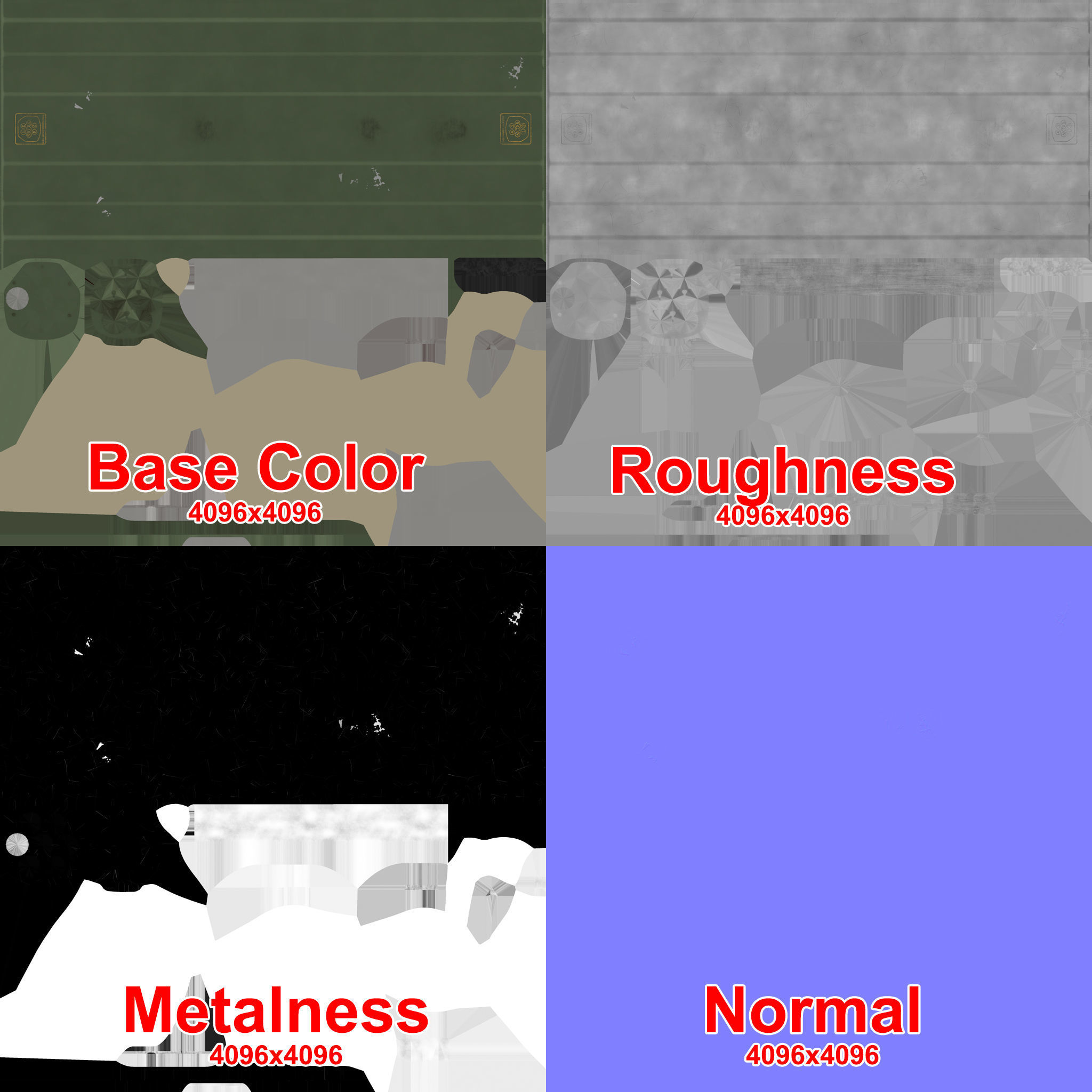 Rocket Launcher FZ220 With Missiles Low-poly 3D model_21