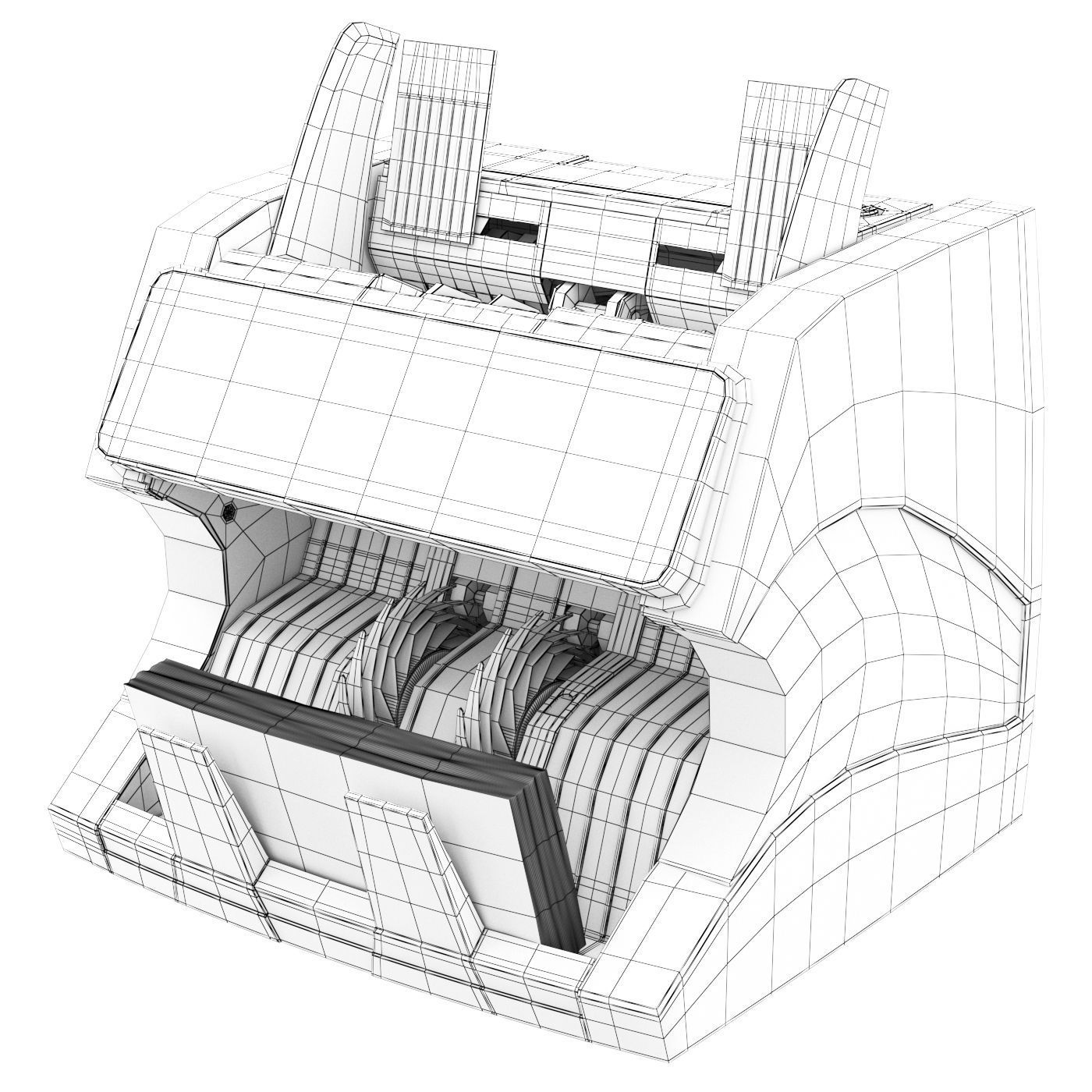 Banknote counter Docash 3200 HD 3D model_4