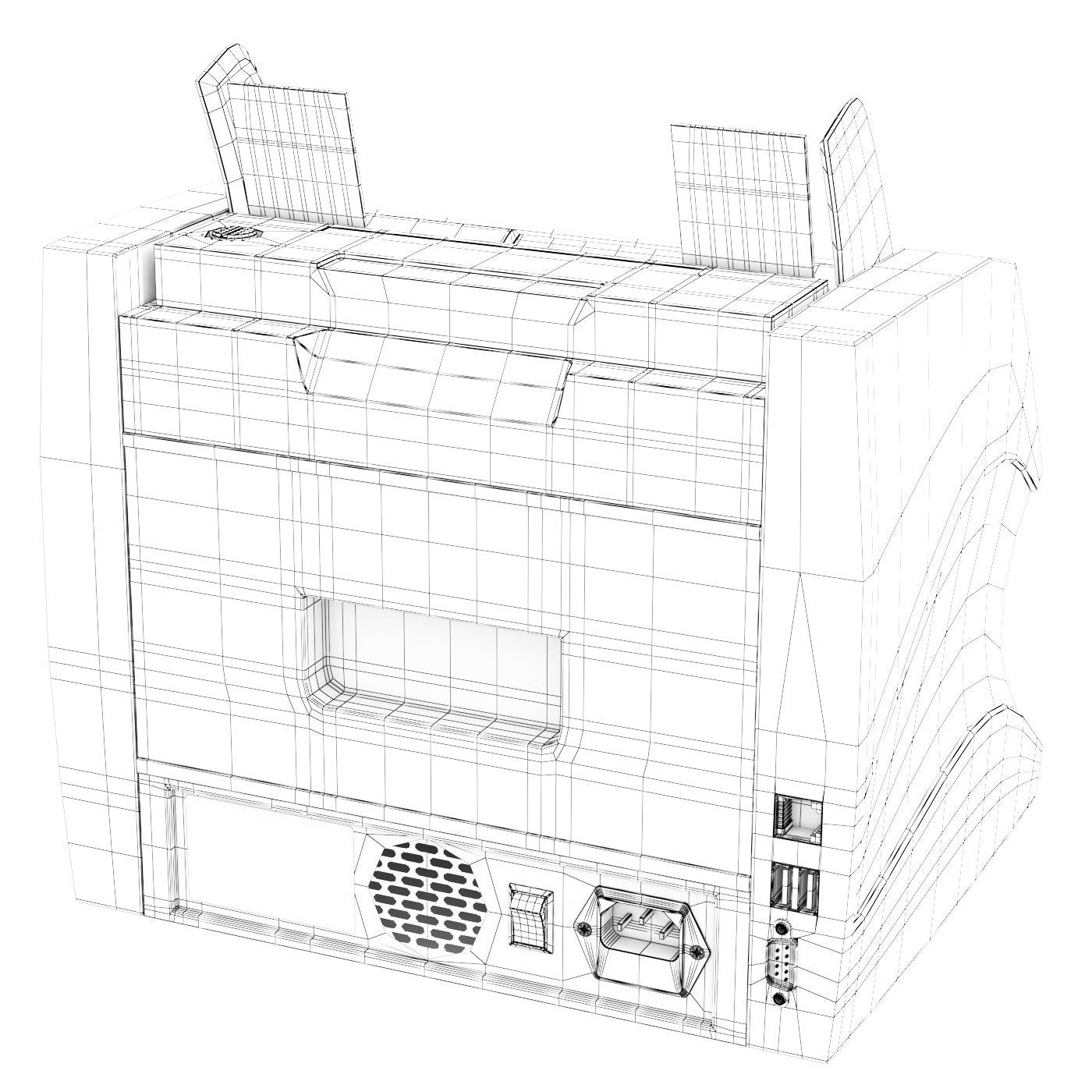 Banknote counter Docash 3200 HD 3D model_5