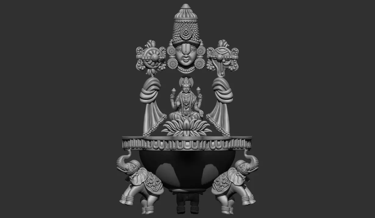 balaji diya    balaji laxmi    balaji laxmi diya 3D print model_0