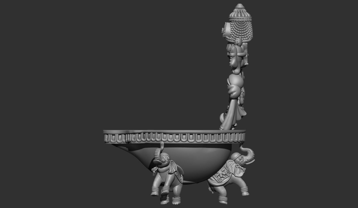 balaji diya    balaji laxmi    balaji laxmi diya 3D print model_1