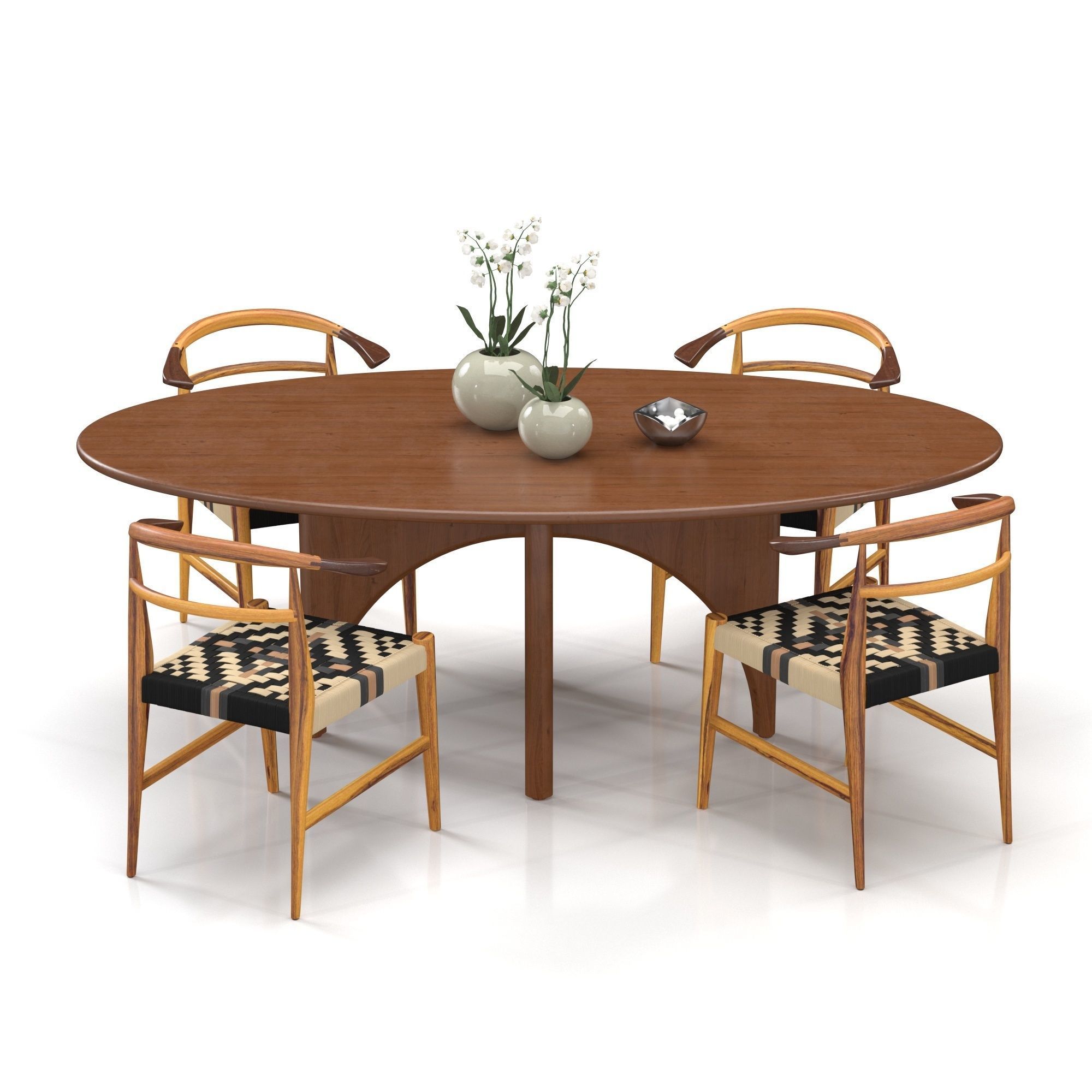 Dining set 03 3D model_4