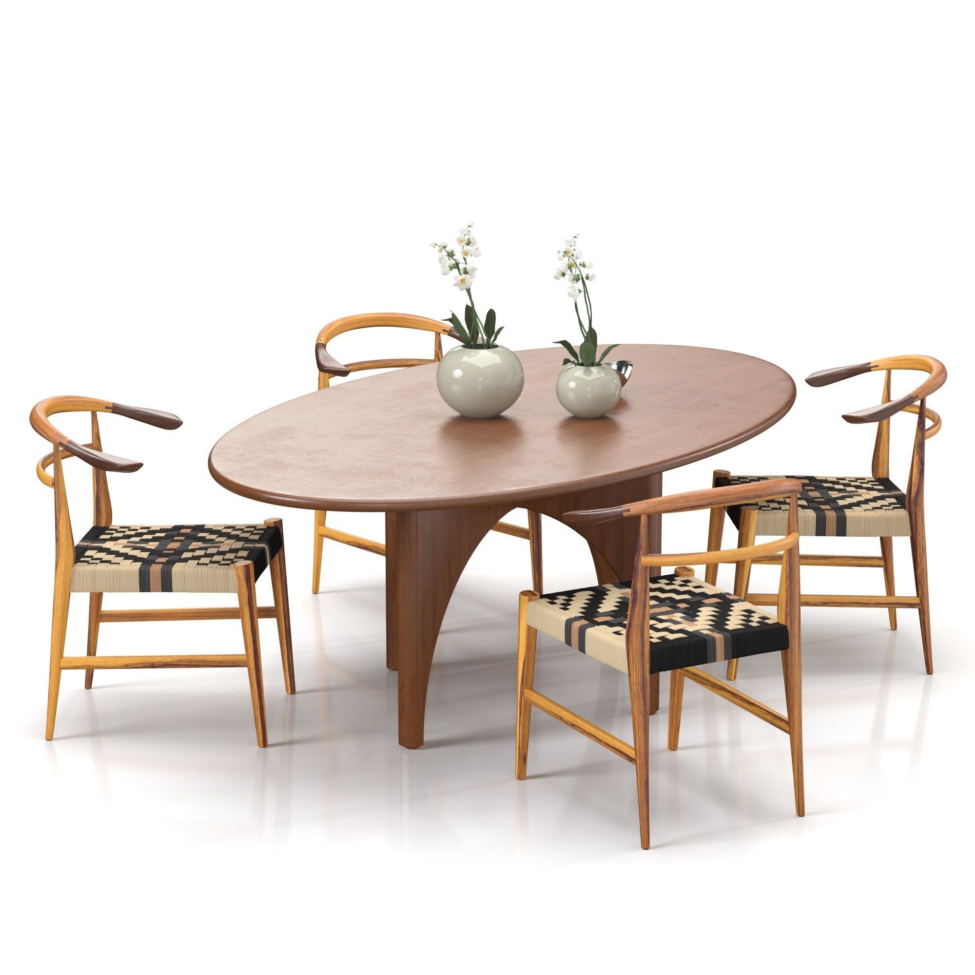 Dining set 03 3D model_1
