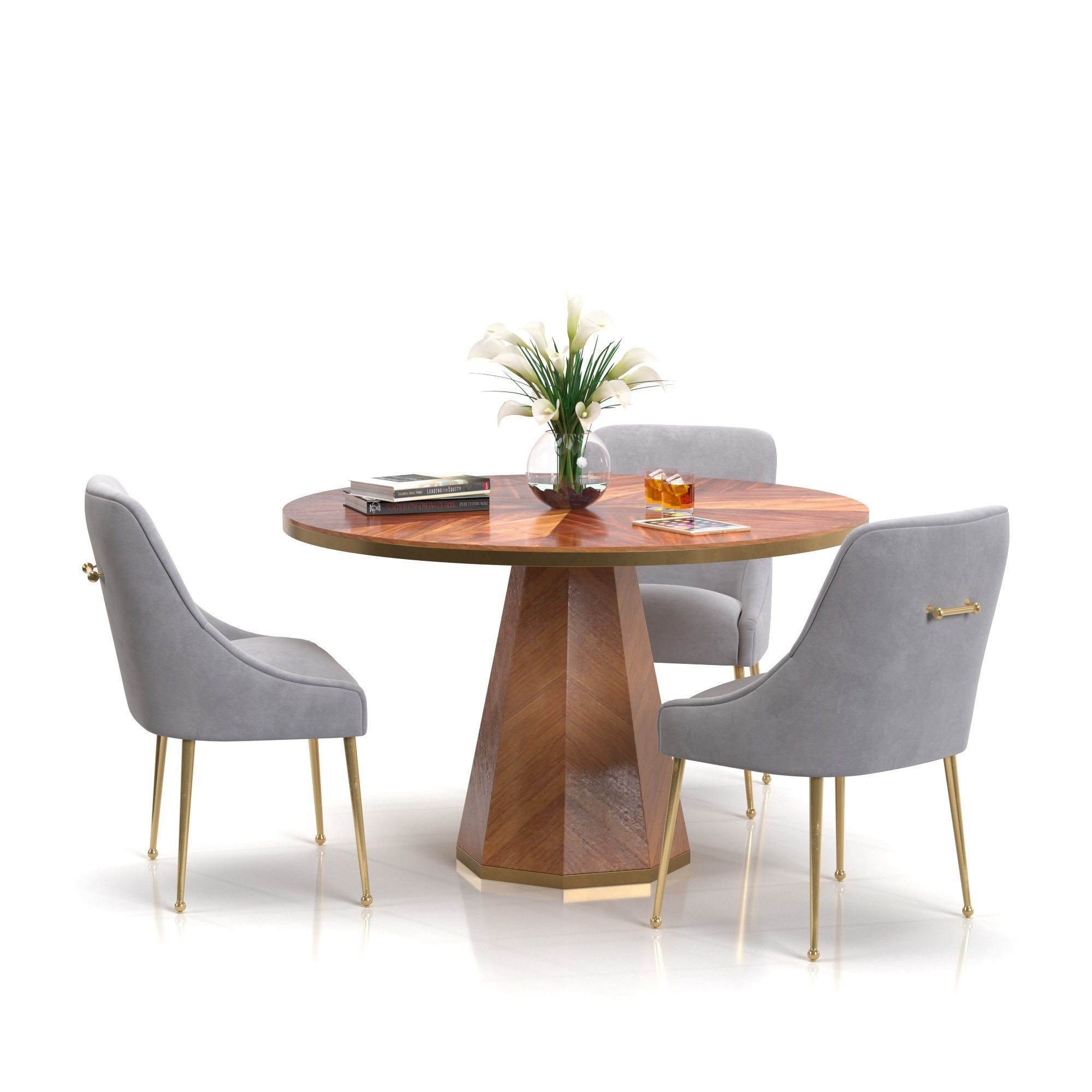 Dining set 04 3D model_1