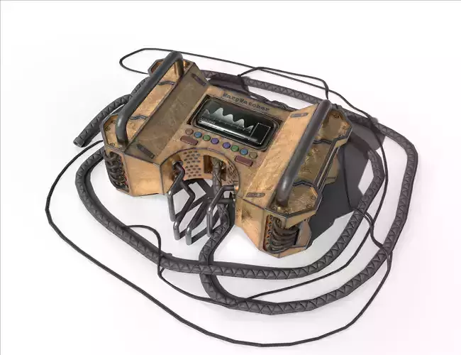 Sci-fi analyzer Low-poly 3D model