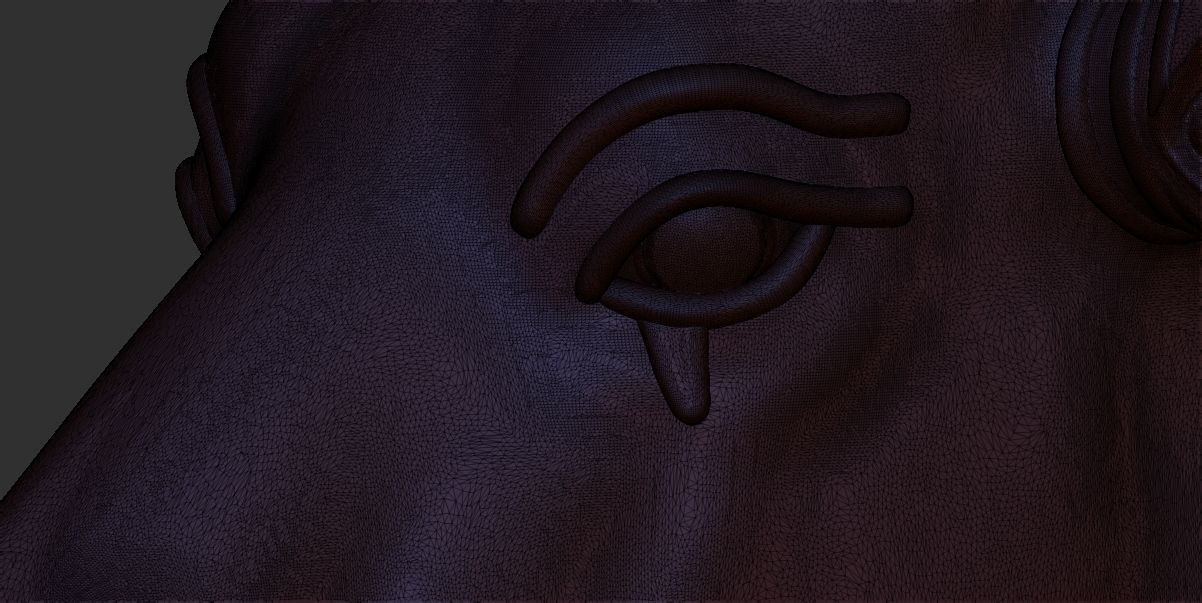 Head of Hathor  cow from grave of Tutankhamun 3D Printable model 3D print model_9