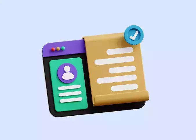 Approve Profile Icon illustration