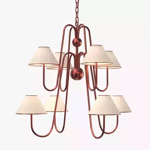 Eight Armed Bouquet Chandelier PBR