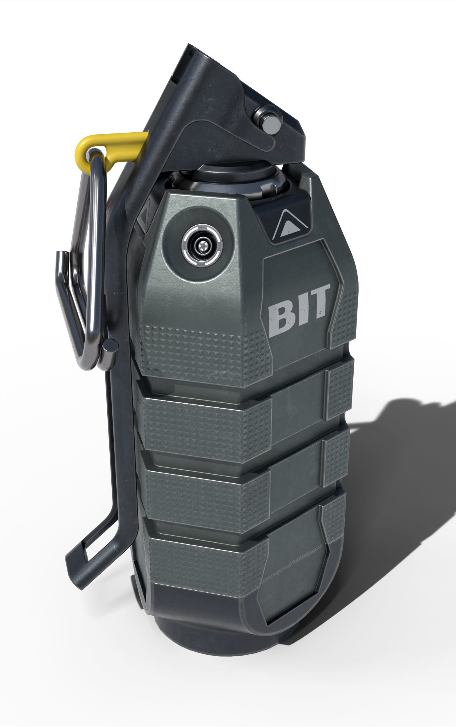 Hand grenade Low-poly 3D model_7