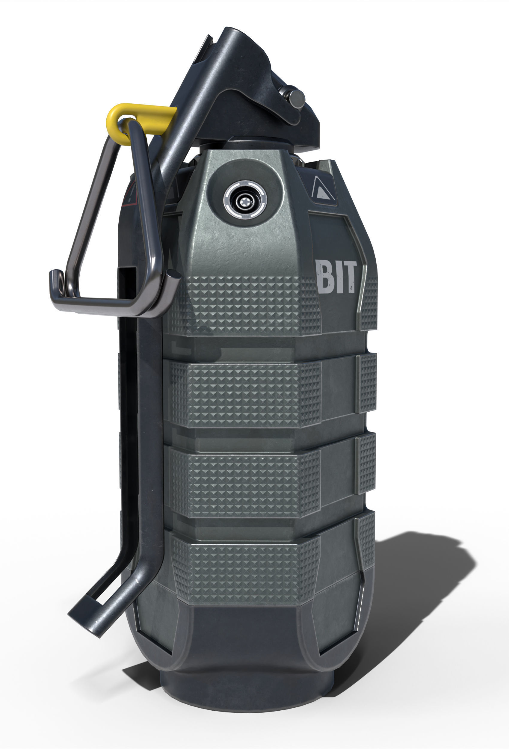 Hand grenade Low-poly 3D model_6