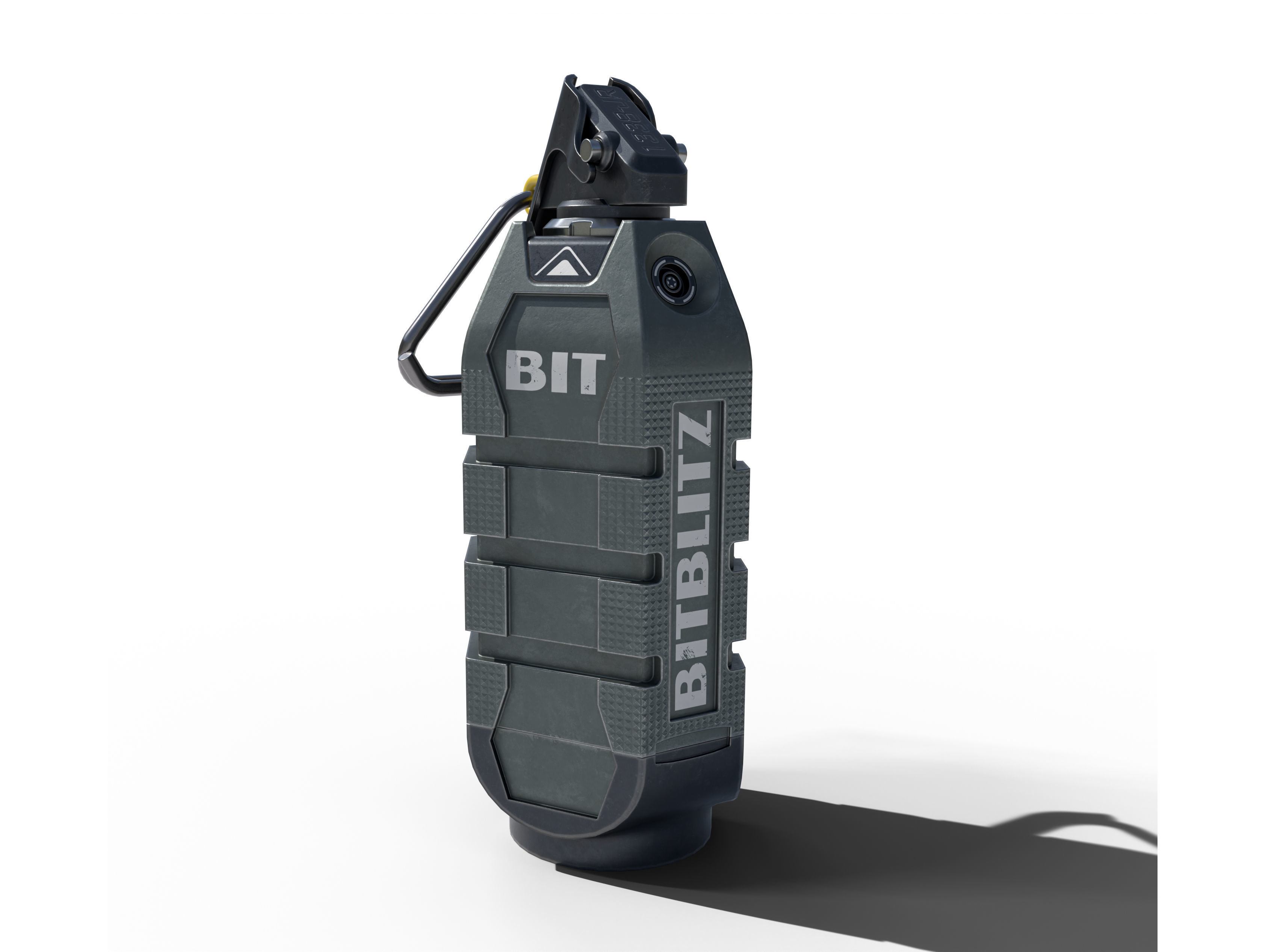 Hand grenade Low-poly 3D model_2
