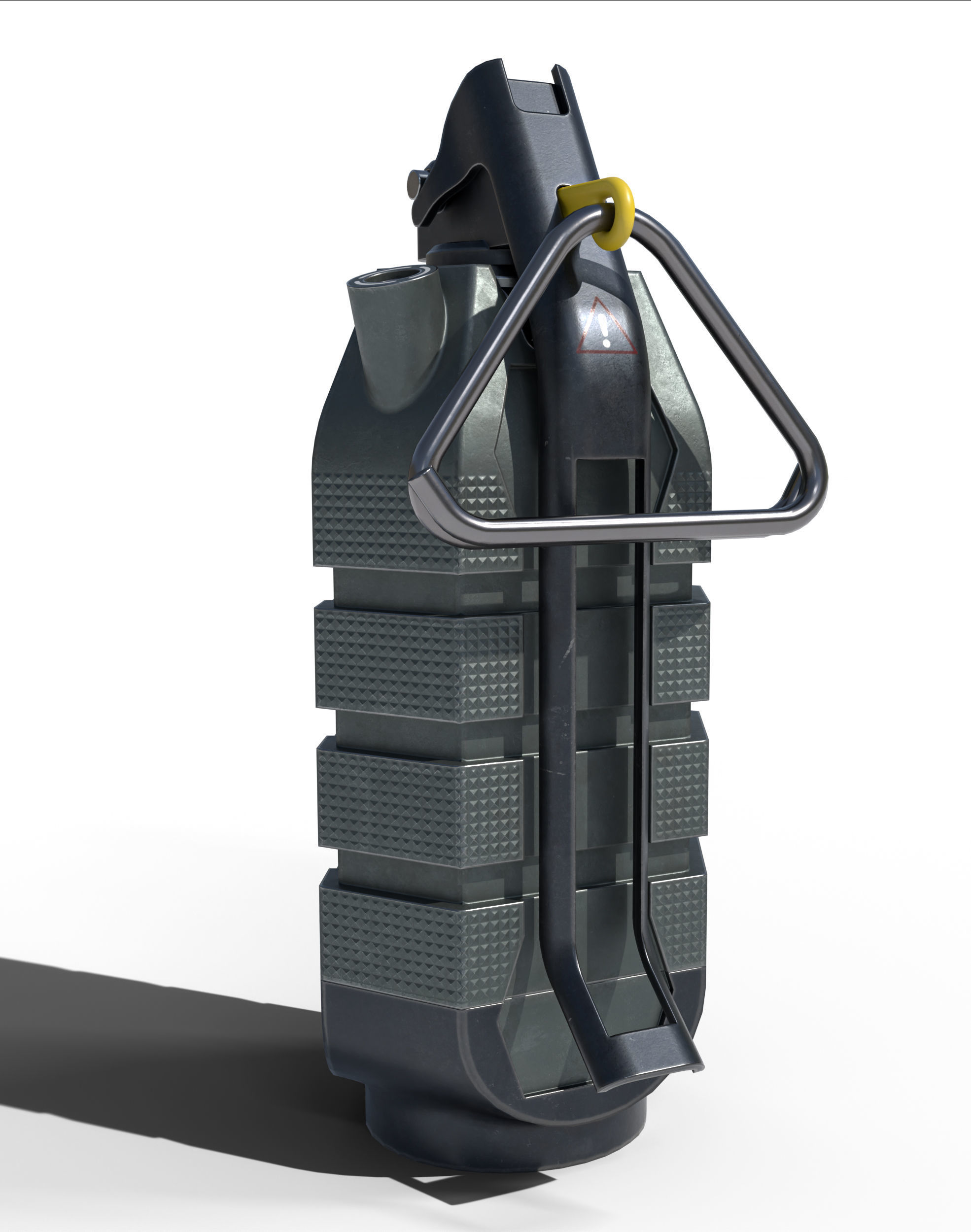 Hand grenade Low-poly 3D model_4