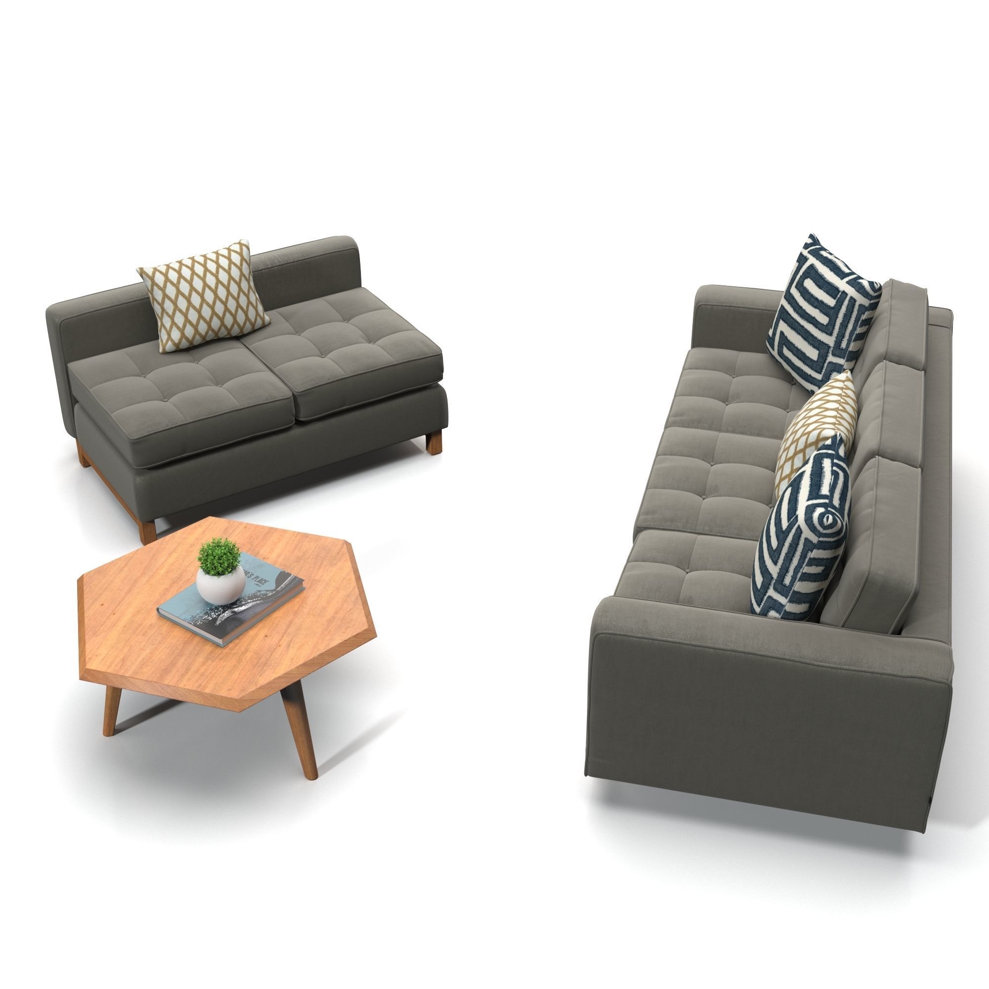 Gus Modern Jane Sofa Set 01 3D model_4