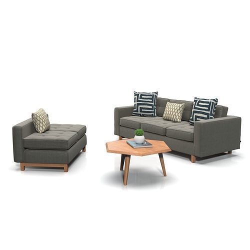 Gus Modern Jane Sofa Set 01 3D model | CGTrader