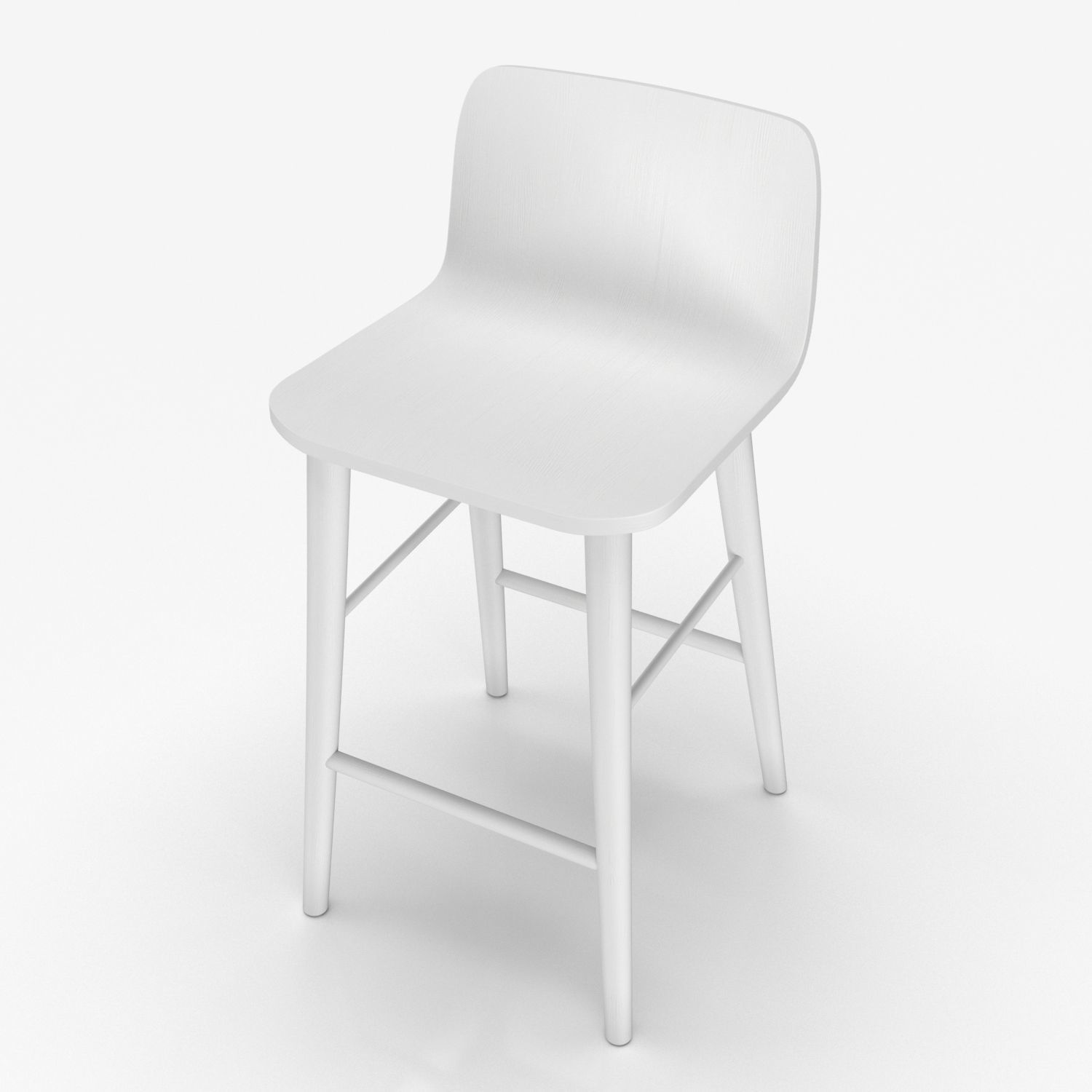 Lovell Counter Stool PBR 3D model_4
