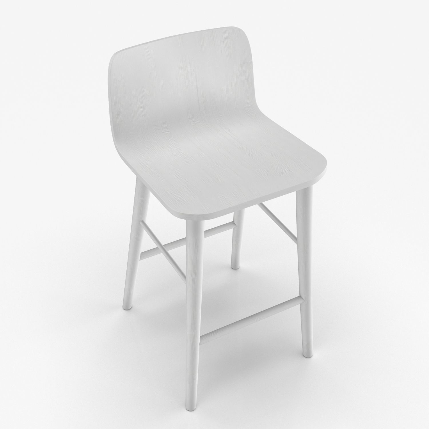 Lovell Counter Stool PBR 3D model_2