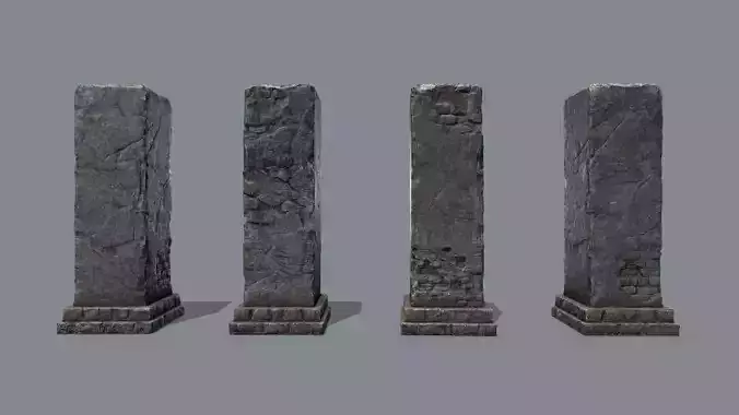 old ruin Low-poly 3D model