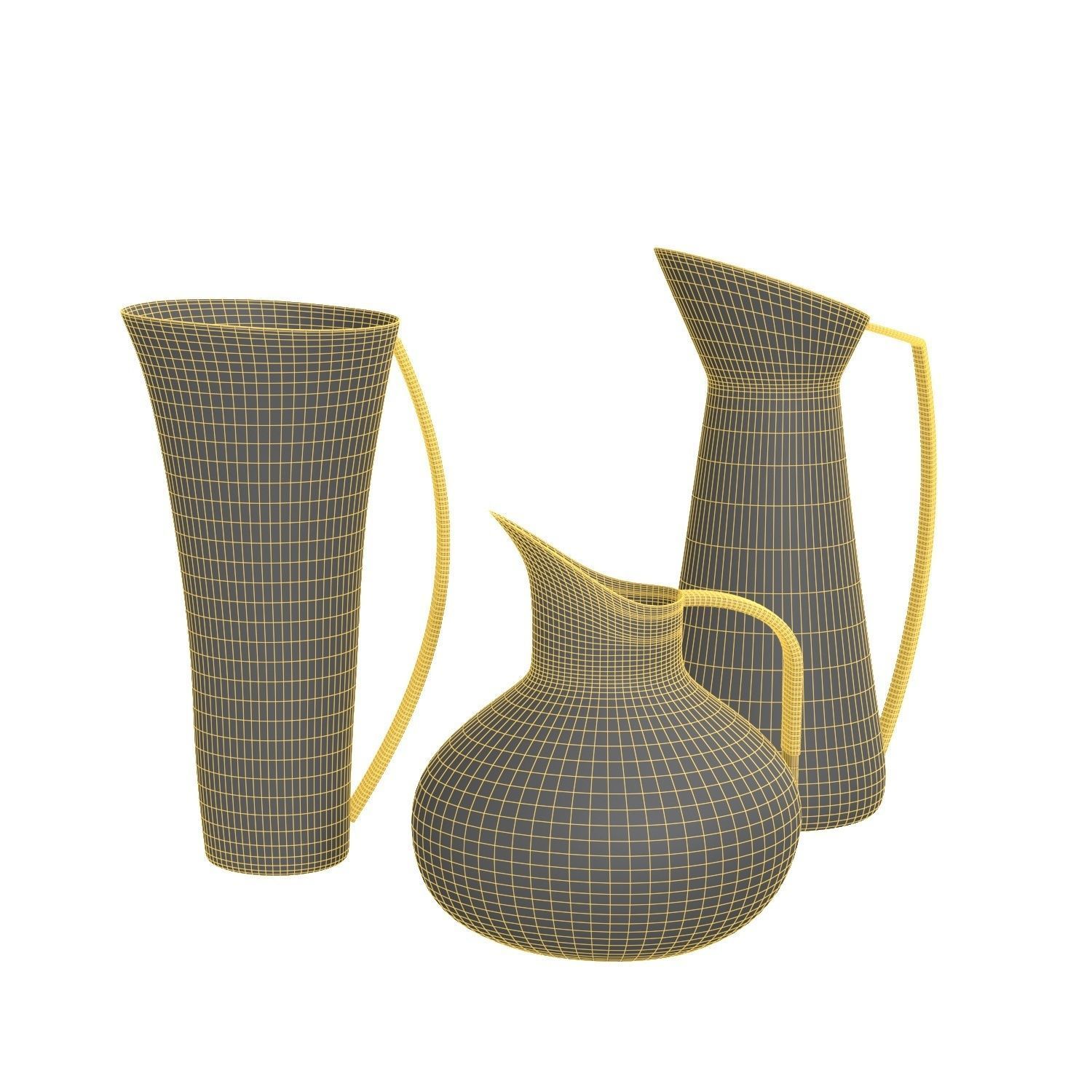 Martine Enamel Pitcher Martine Enamel Pitcher PBR 3D model_5