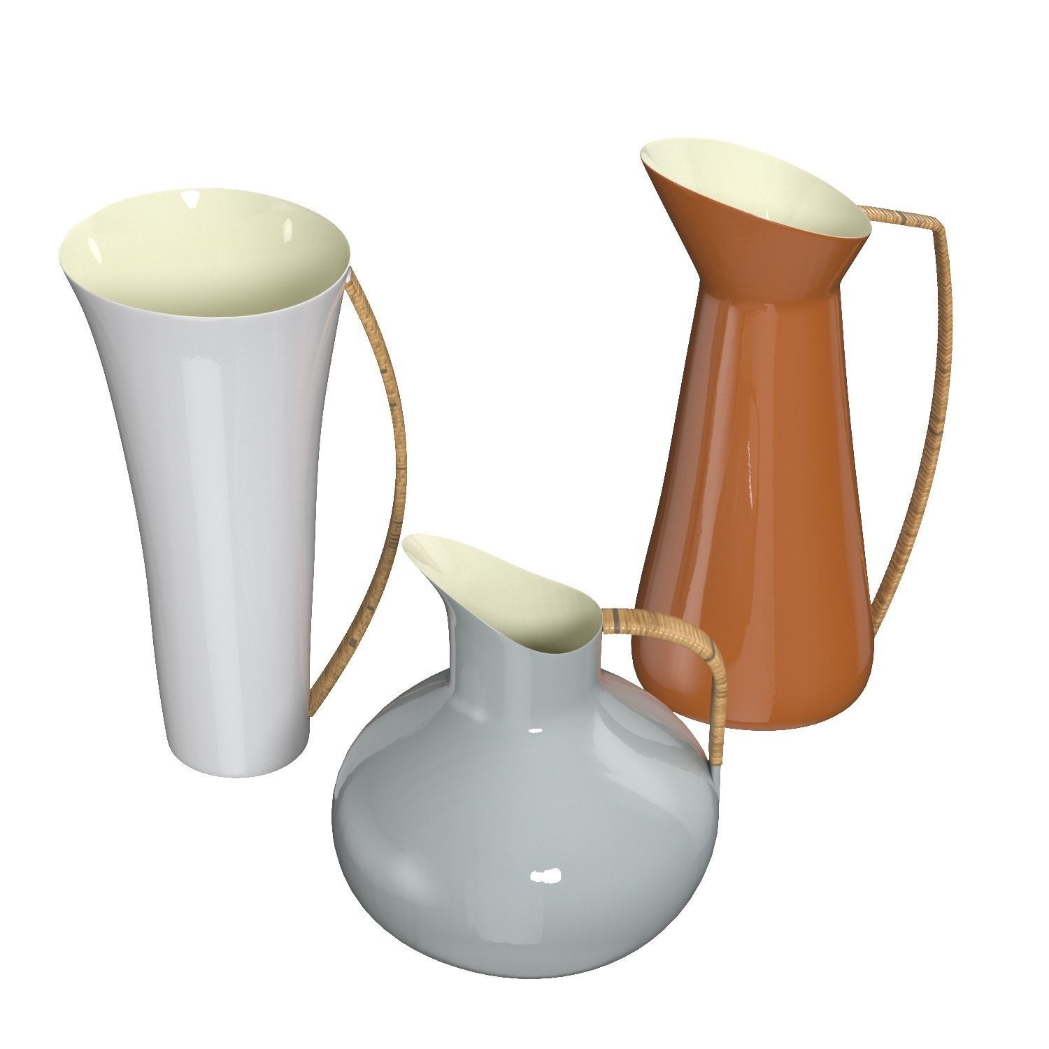 Martine Enamel Pitcher Martine Enamel Pitcher PBR 3D model_2