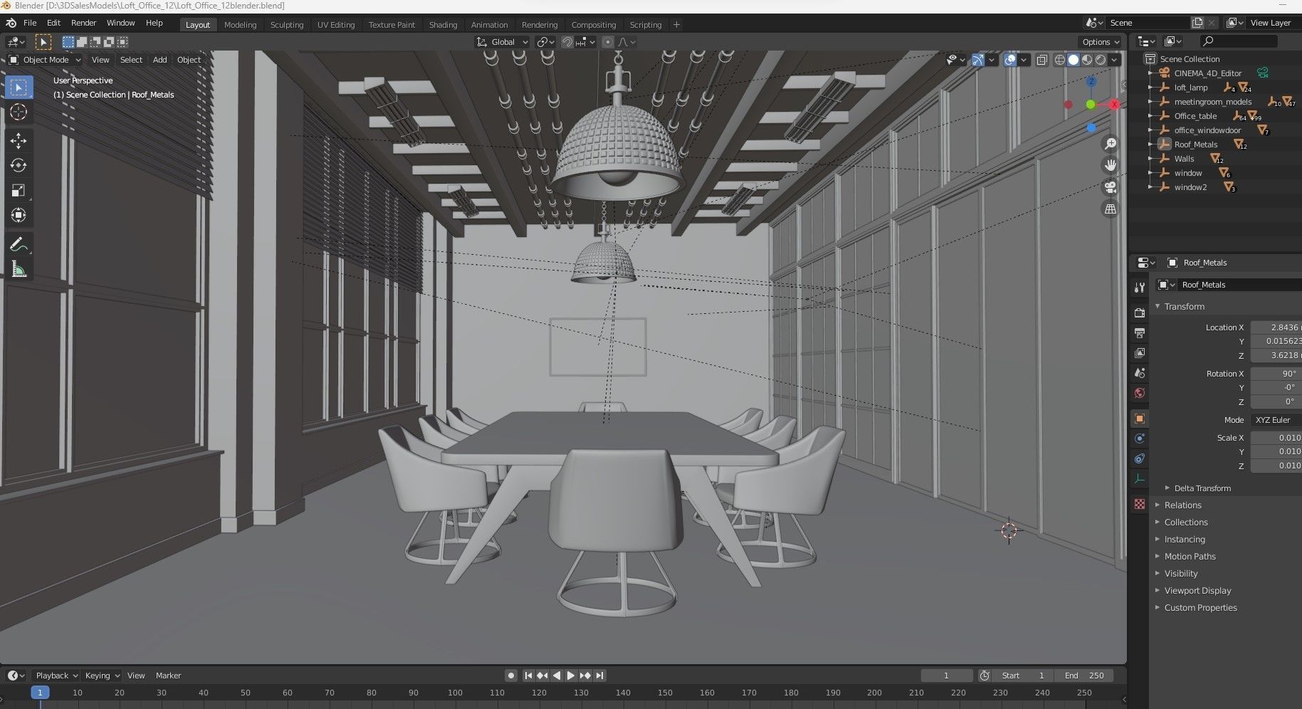 Loft Office 12 3D model_26