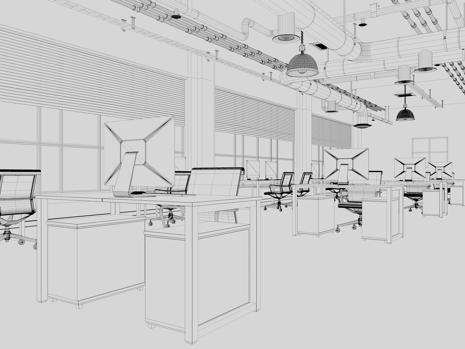 Loft Office 12 3D model_23