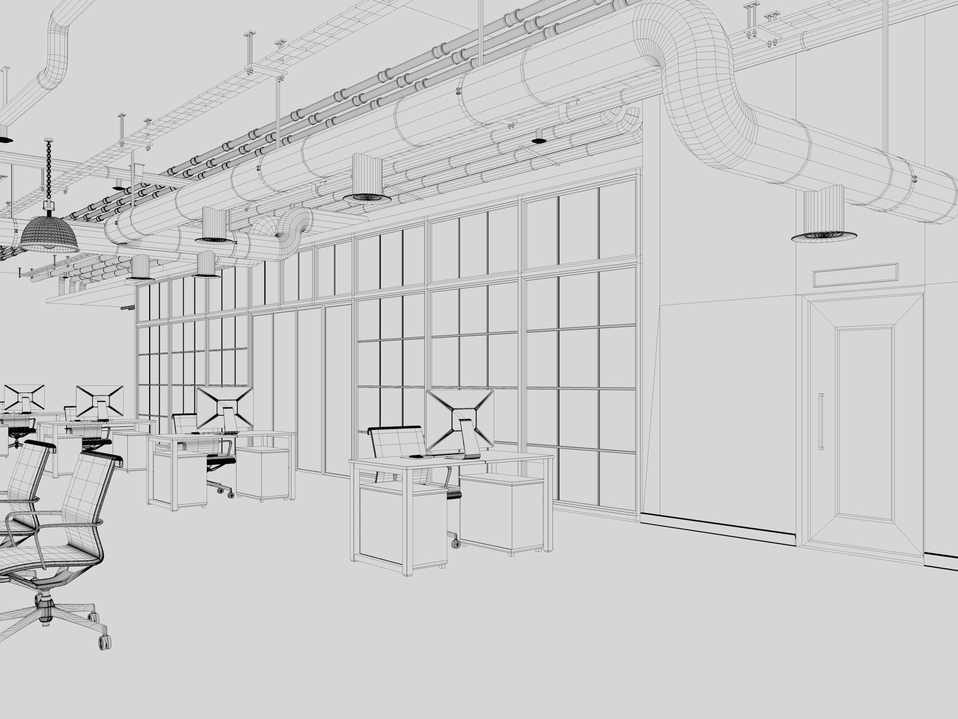 Loft Office 12 3D model_15