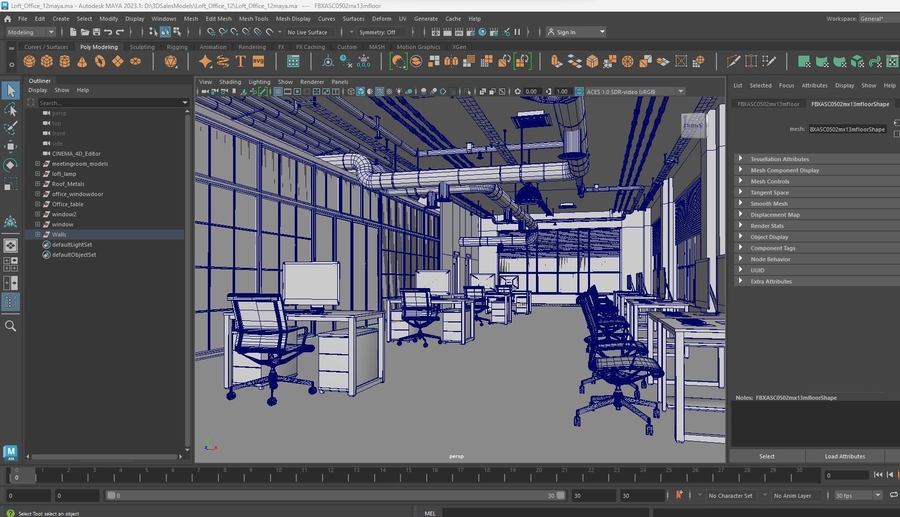 Loft Office 12 3D model_29