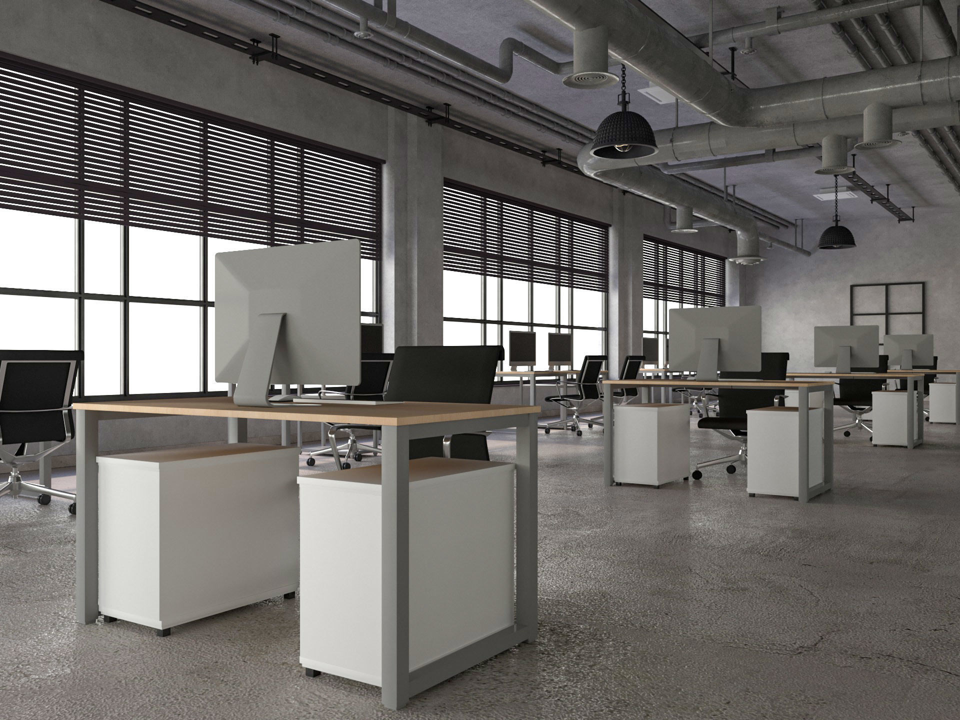 Loft Office 12 3D model_11
