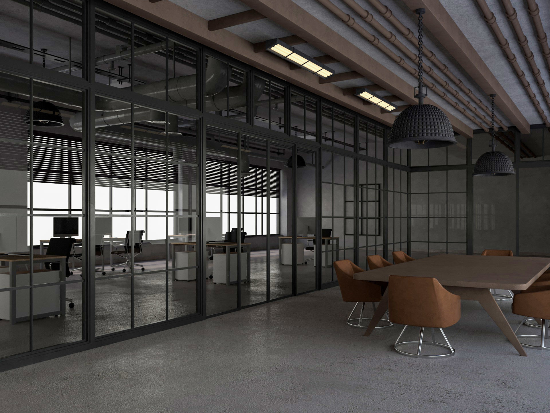 Loft Office 12 3D model_3