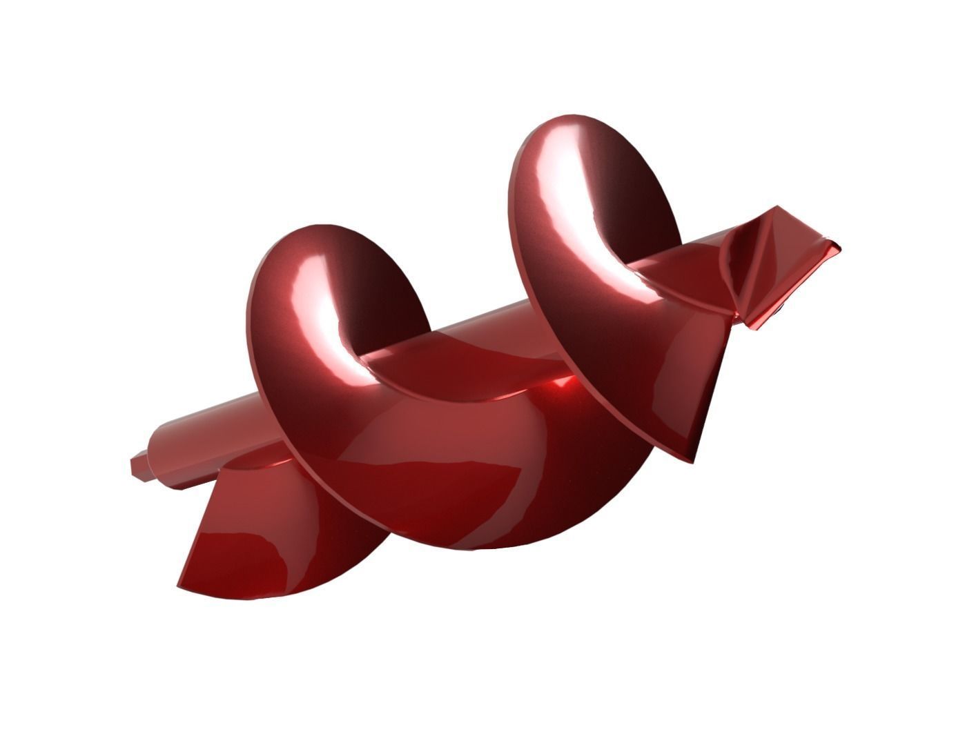 Garden Auger Planter 3D print model_17