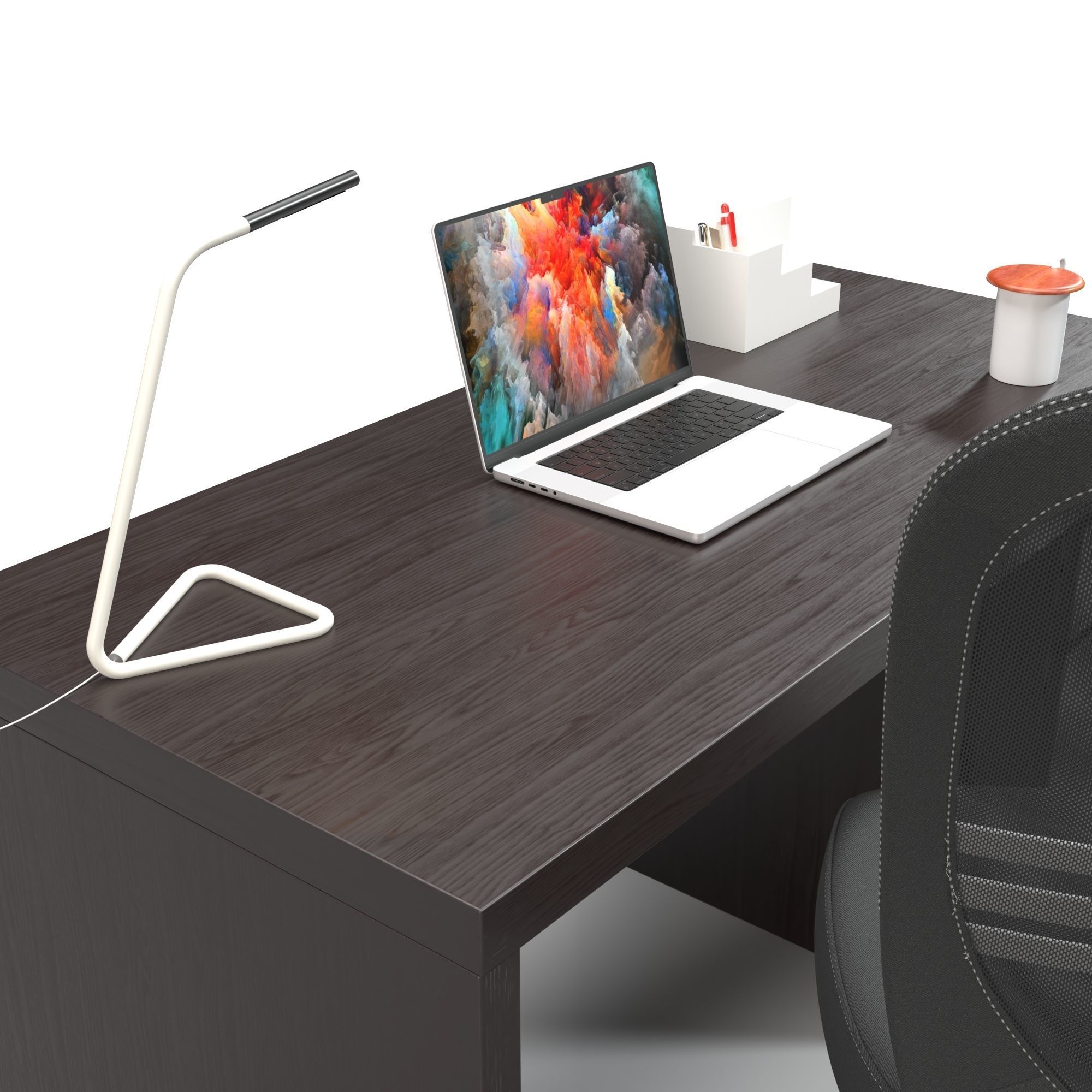 Office Set 03 3D model_3