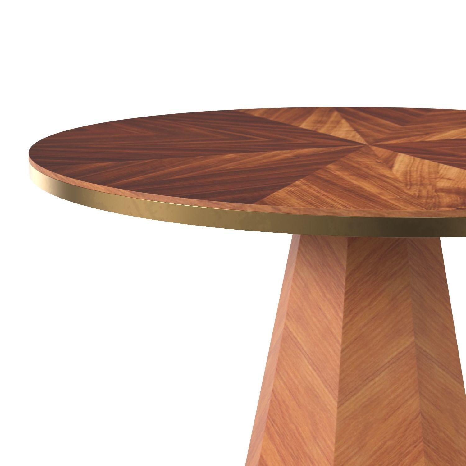 Quillen Marquetry Dining Table PBR 3D model_3