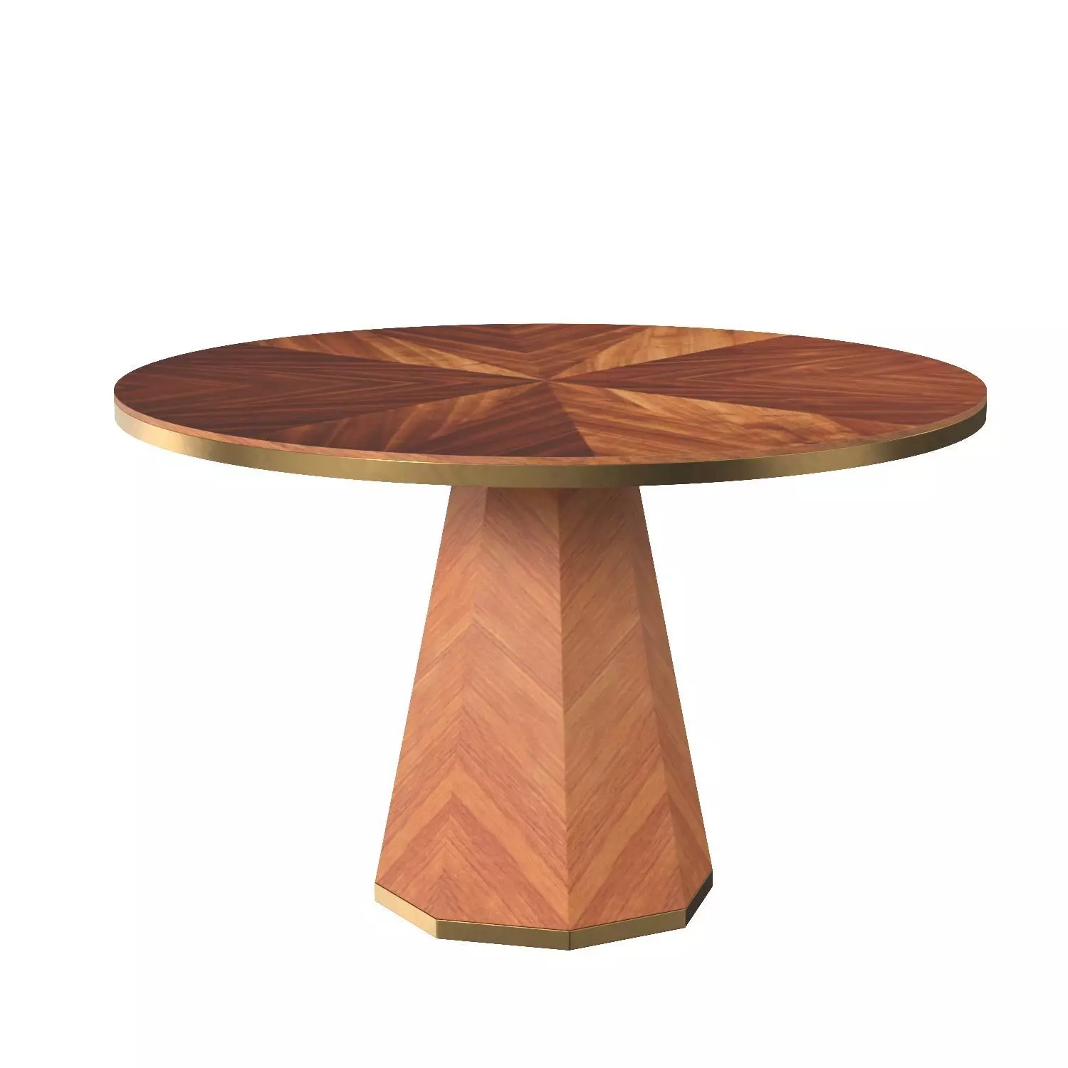 Quillen Marquetry Dining Table PBR 3D model_0