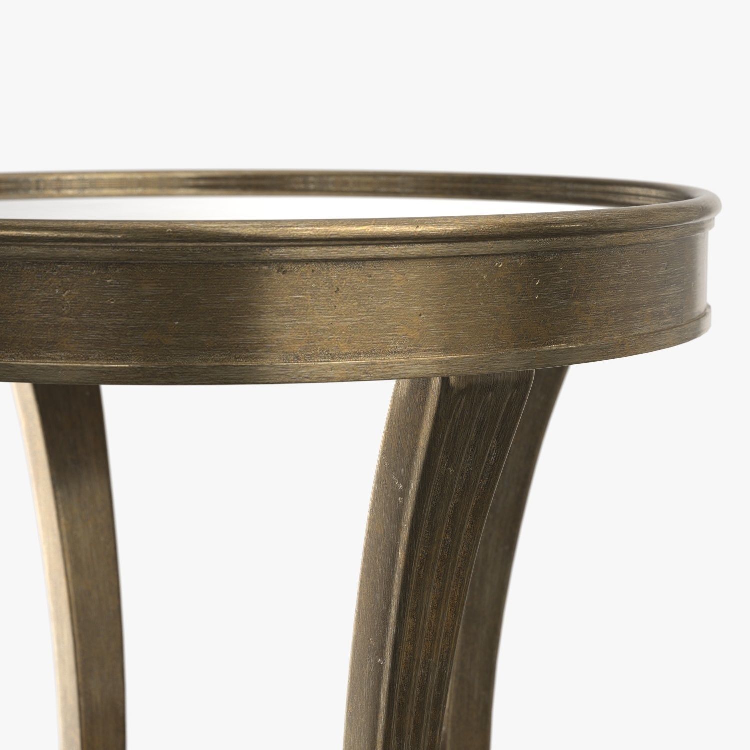 Sanctuary Round Mirrored Accent Table PBR 3D model_3