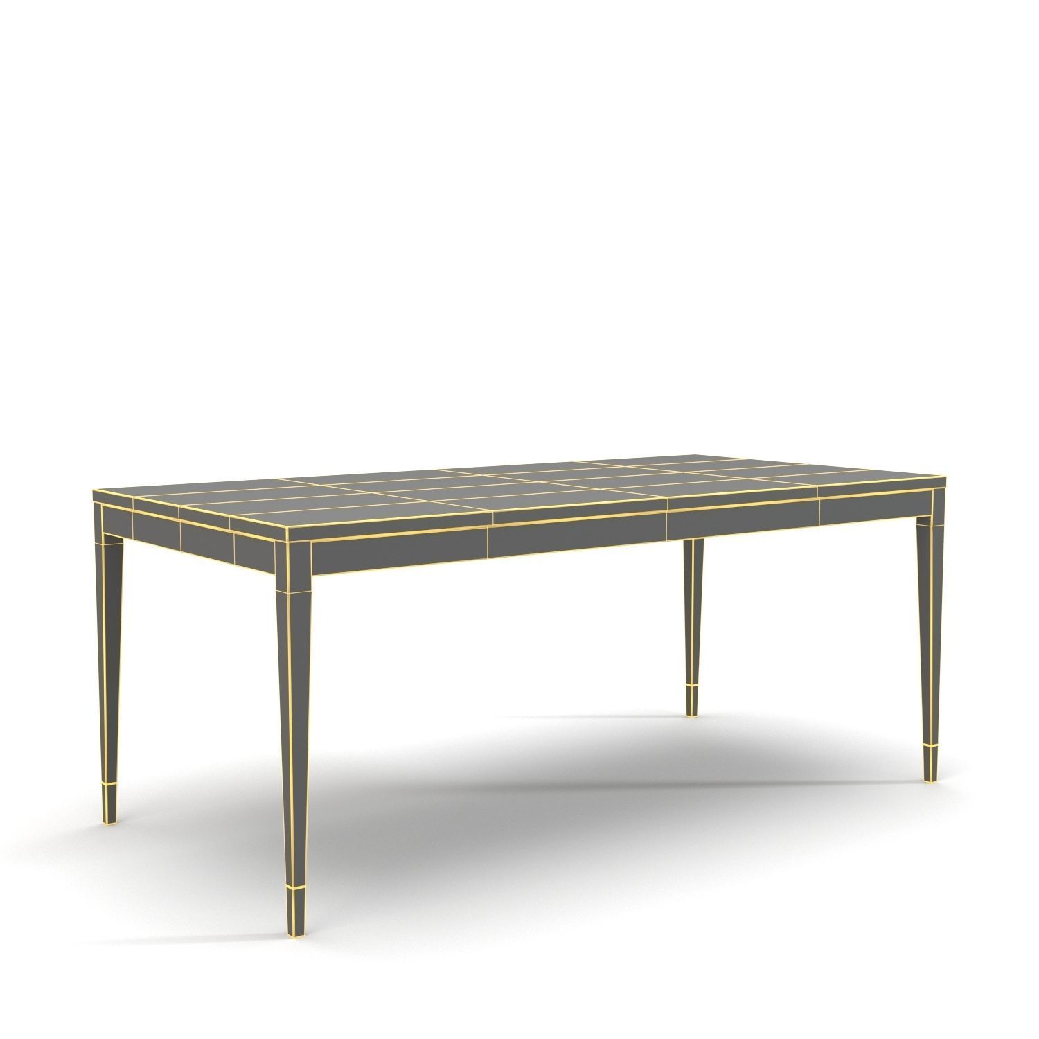 Tigrana Rectangular Dining Table PBR 3D model_5