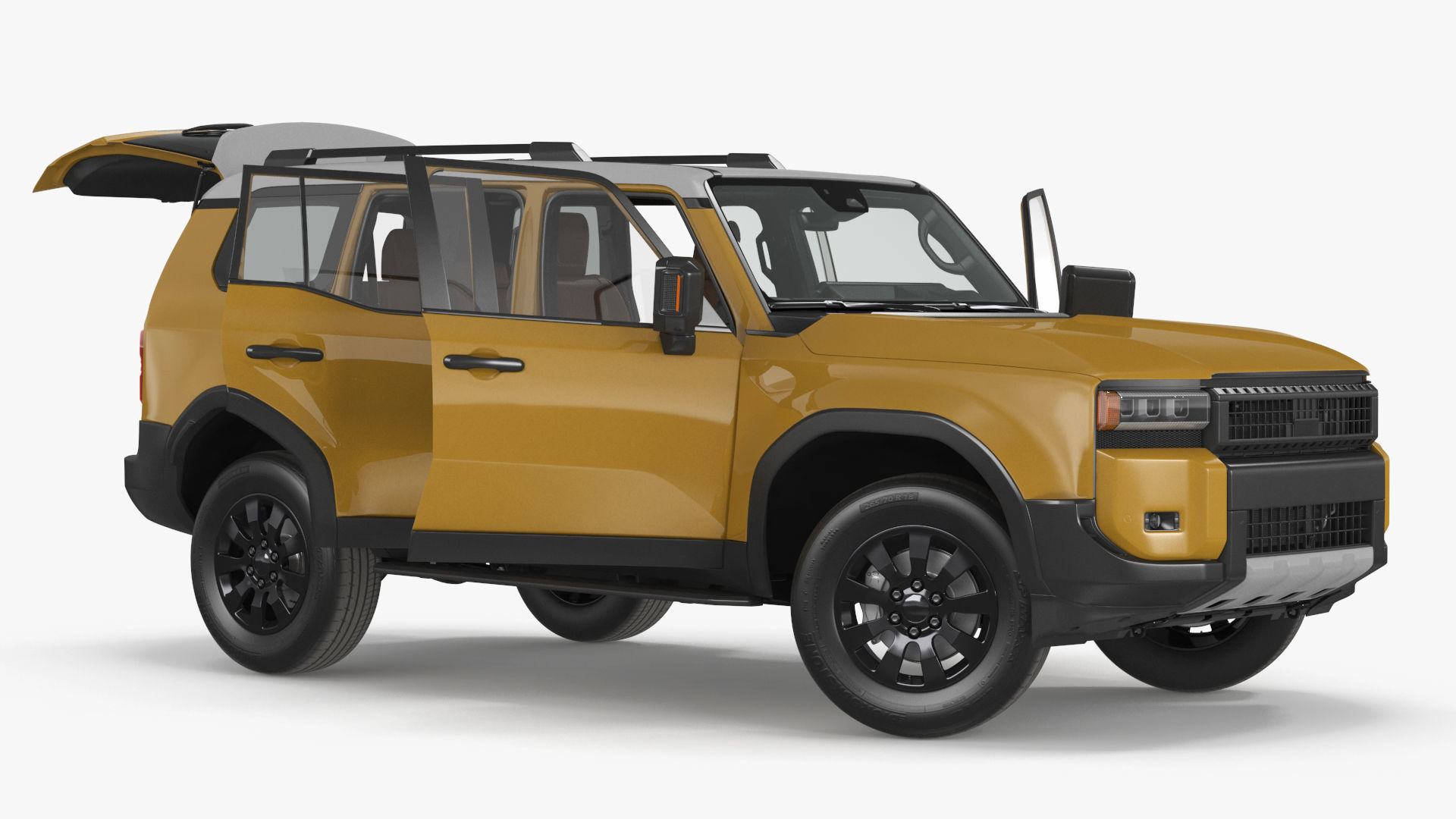 Generic Off-Road SUV Vehicle Rigged 3D model