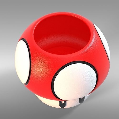 Mushroom from Mario Brothers 3D print model