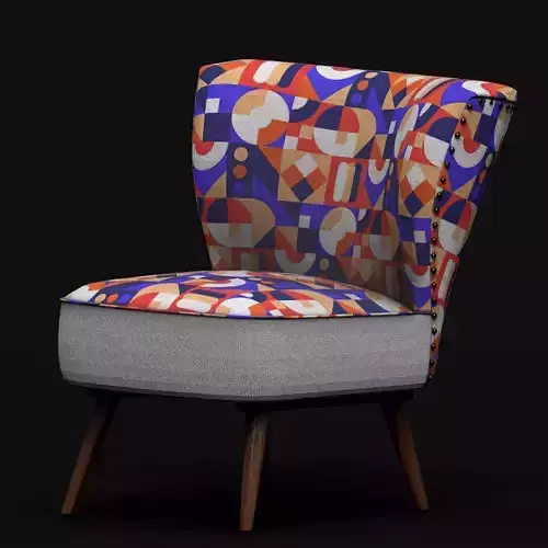 Accent chair Free low-poly 3D model
