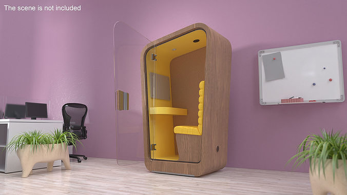 Conversation Office Booth 3D model 5