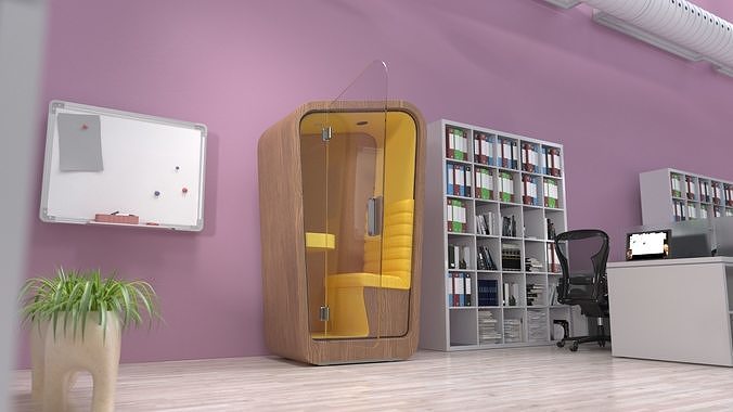 Conversation Office Booth 3D model 3
