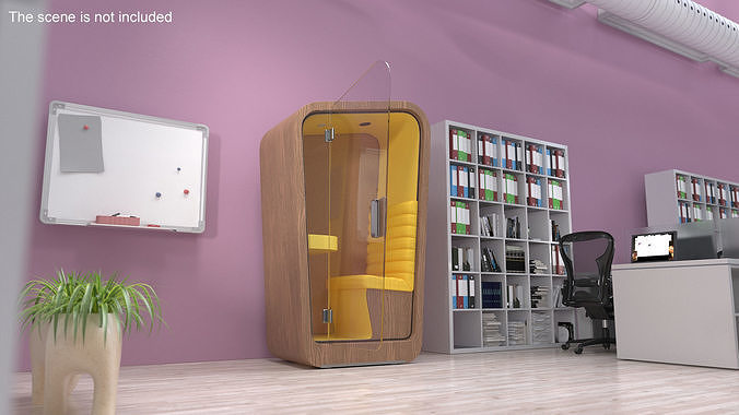 Conversation Office Booth 3D model 7
