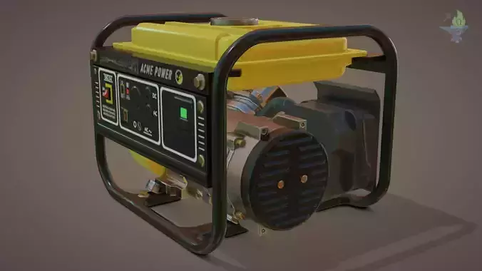 Power Generator Low-poly 3D model