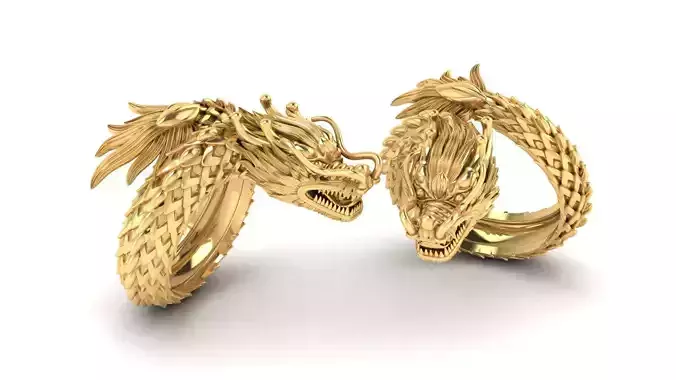Dragon Ring V2 3D print model