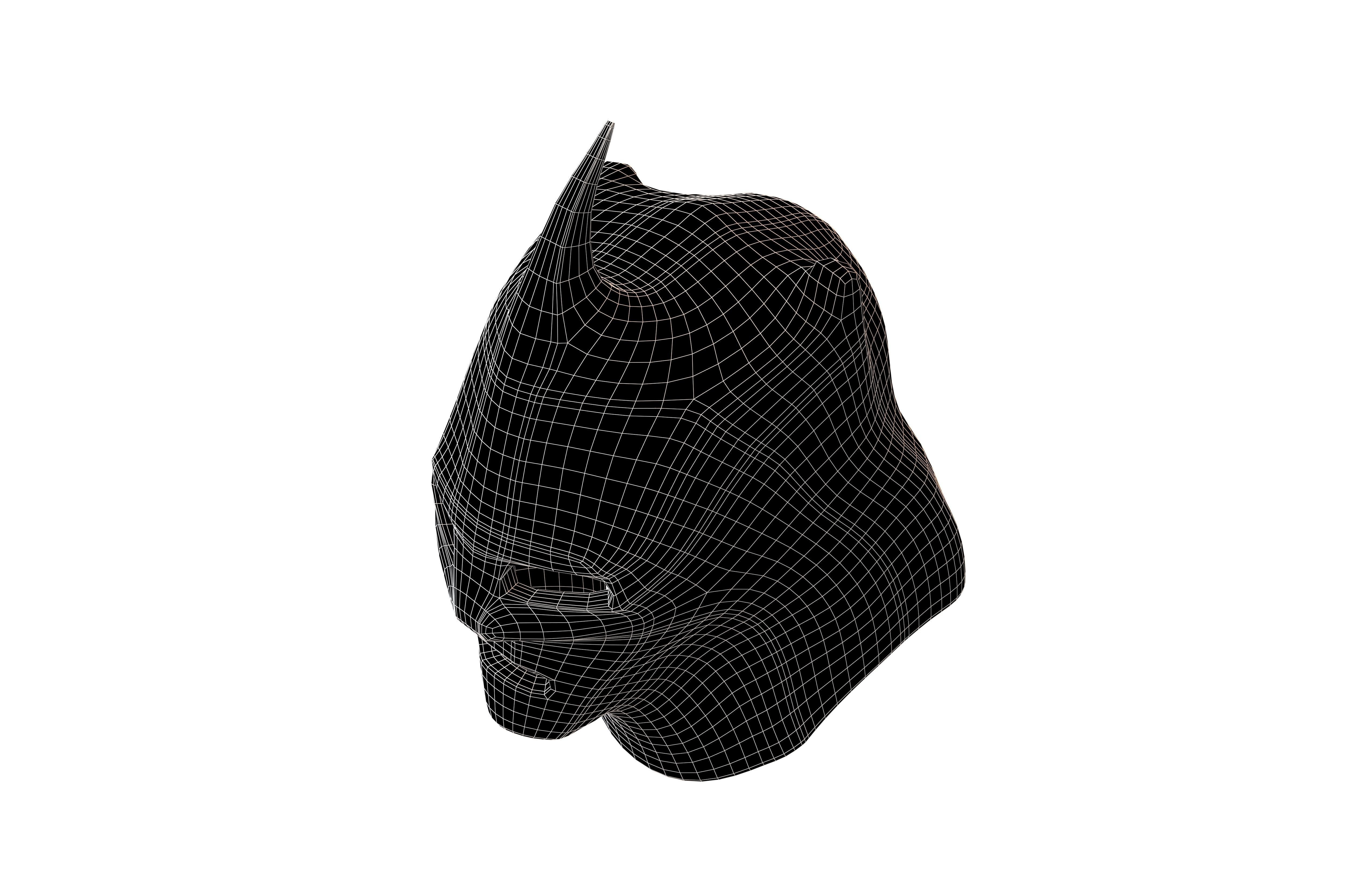 Knight Helmet v1 002 Low-poly 3D model_6
