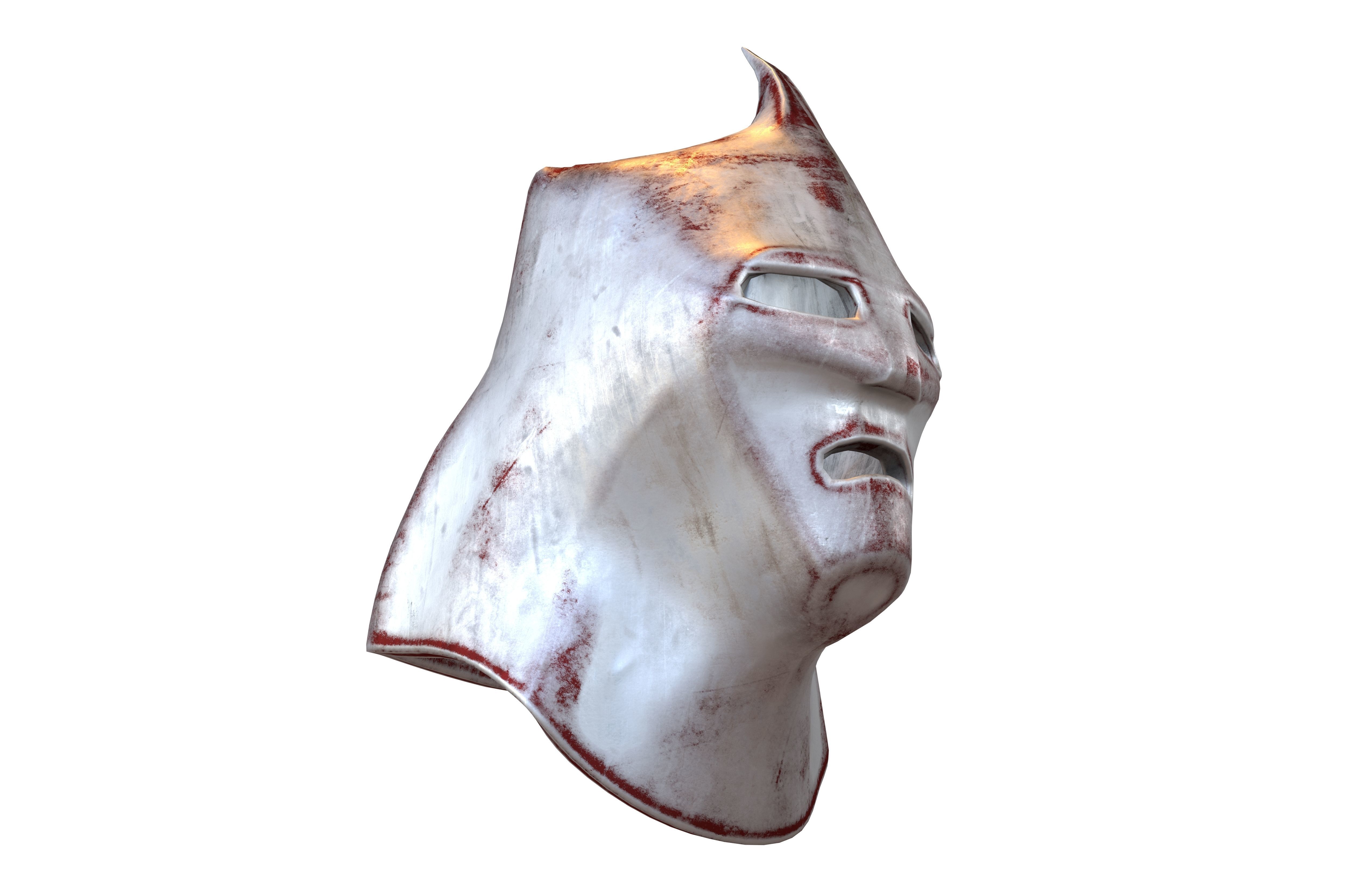 Knight Helmet v1 002 Low-poly 3D model_3