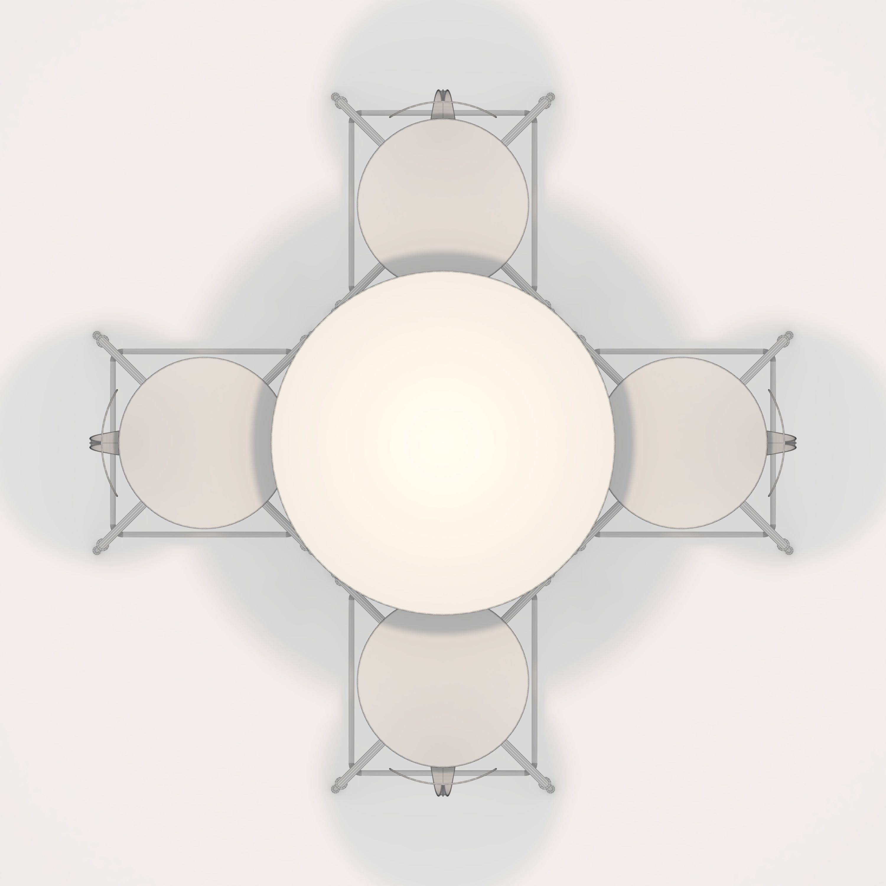 Bar Table And Chair 1 3D model_9