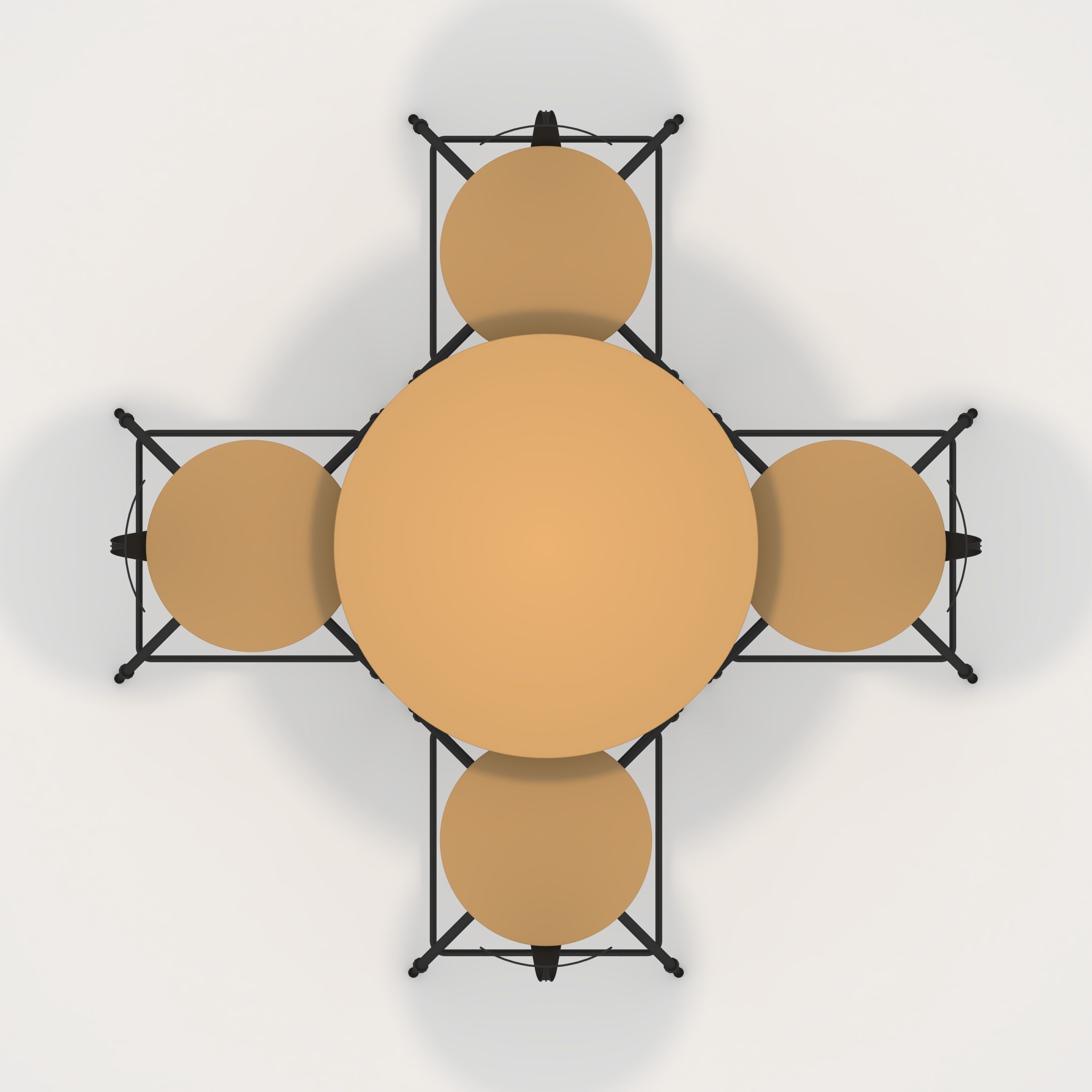 Bar Table And Chair 1 3D model_8