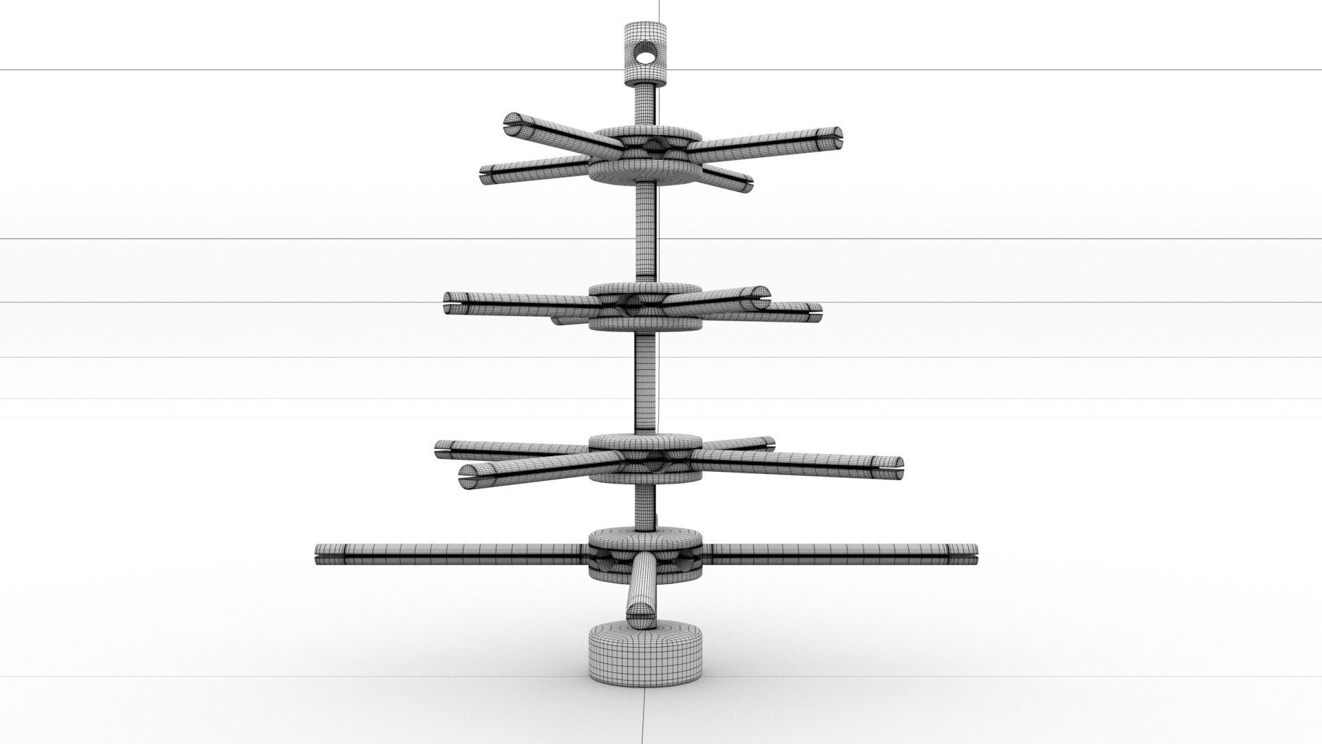 laos Tinker Toy Low-poly 3D model_5