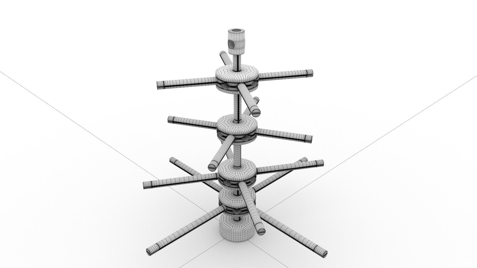 laos Tinker Toy Low-poly 3D model_7