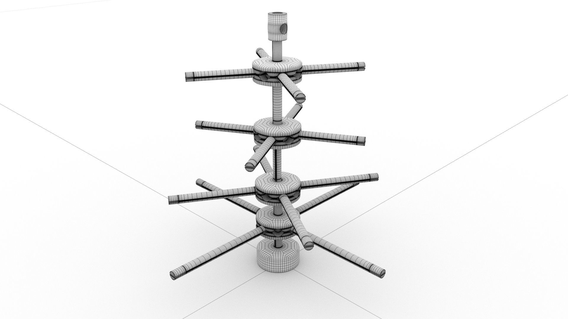 laos Tinker Toy Low-poly 3D model_6